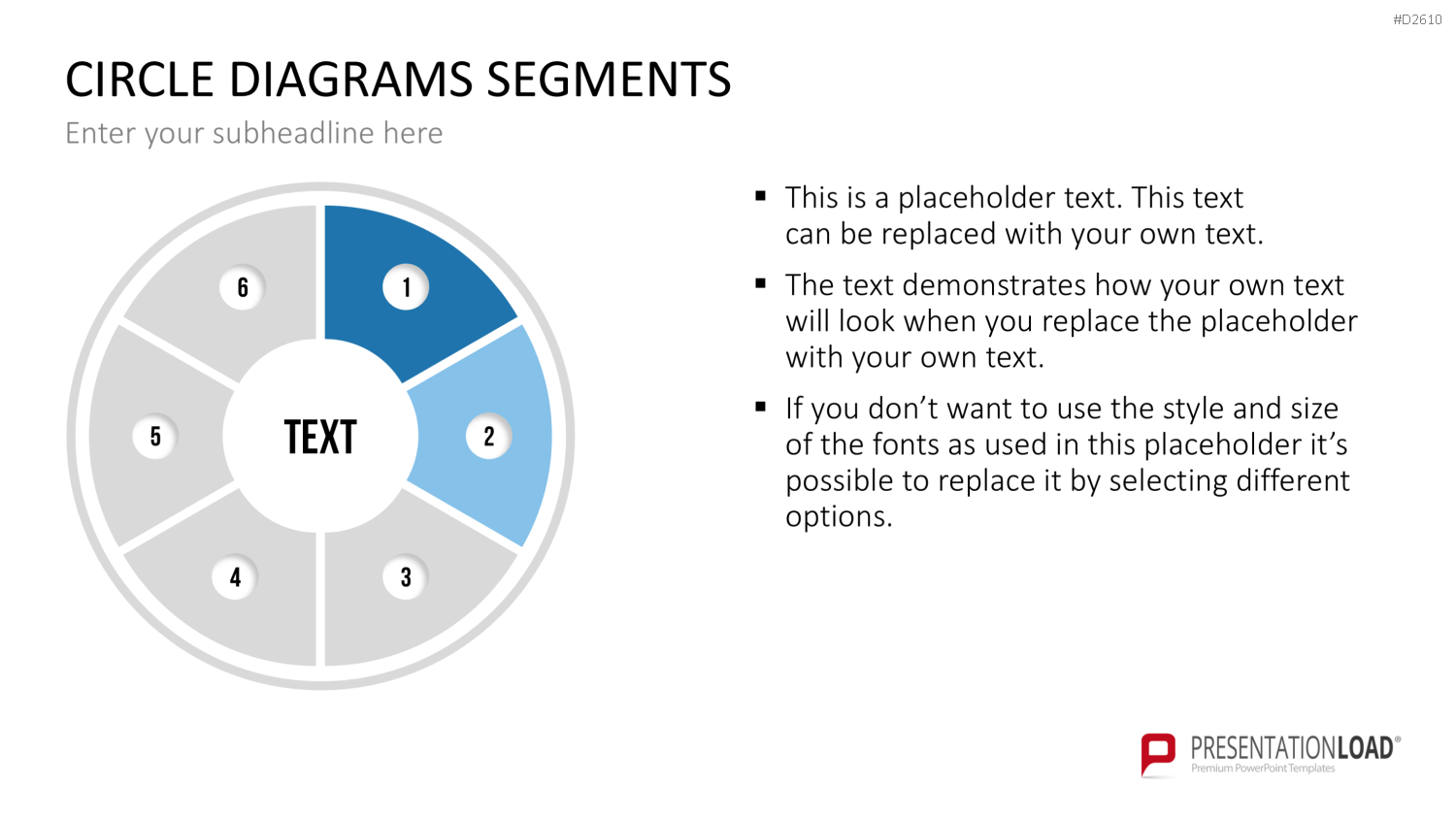 Kreisdiagramme Toolbox PowerPoint-Vorlage