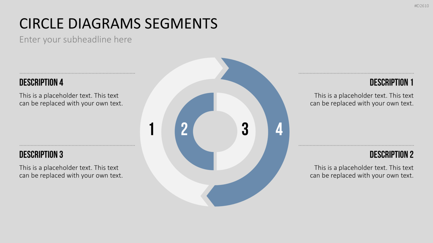 Kreisdiagramme Toolbox PowerPoint-Vorlage