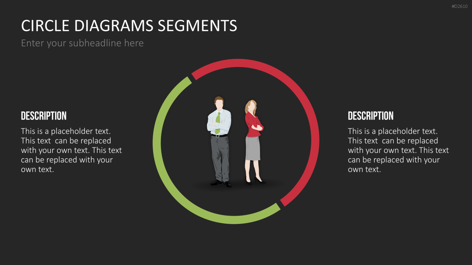 Kreisdiagramme Toolbox PowerPoint-Vorlage