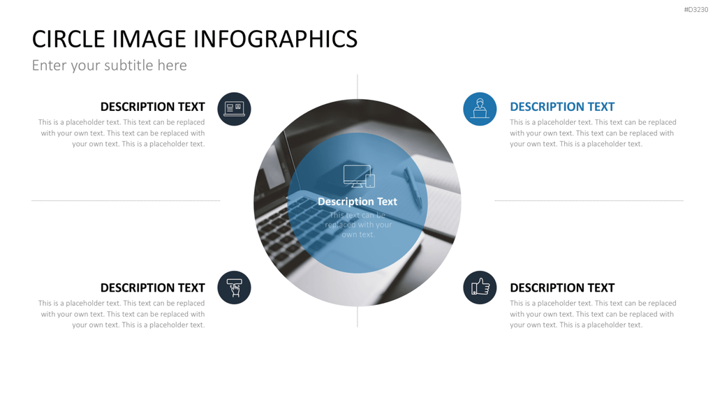 Circle Image Infographics PowerPoint-Vorlage
