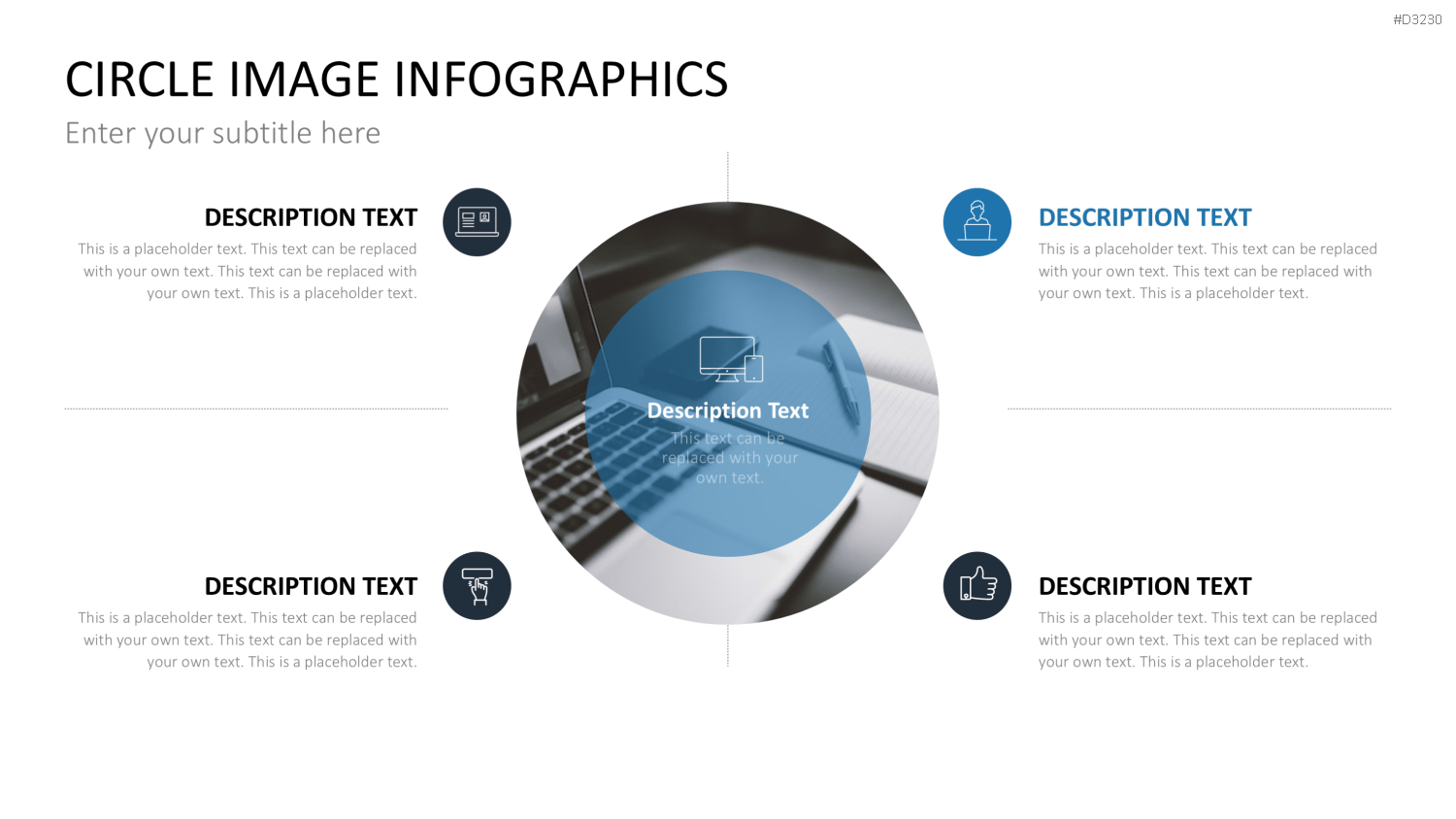 Circle Image Infographics PowerPoint-Vorlage