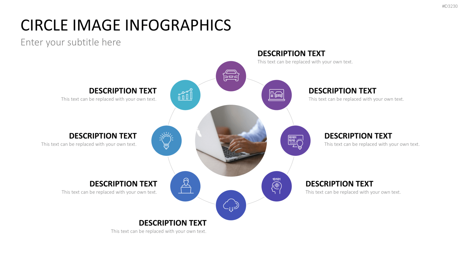 Circle Image Infographics PowerPoint-Vorlage