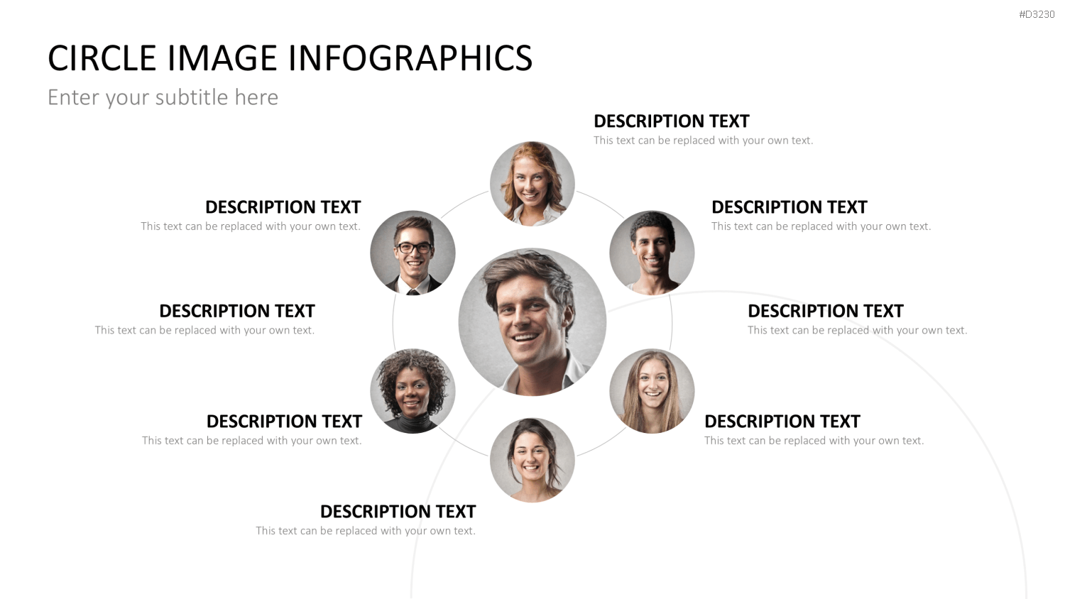 Circle Image Infographics PowerPoint-Vorlage