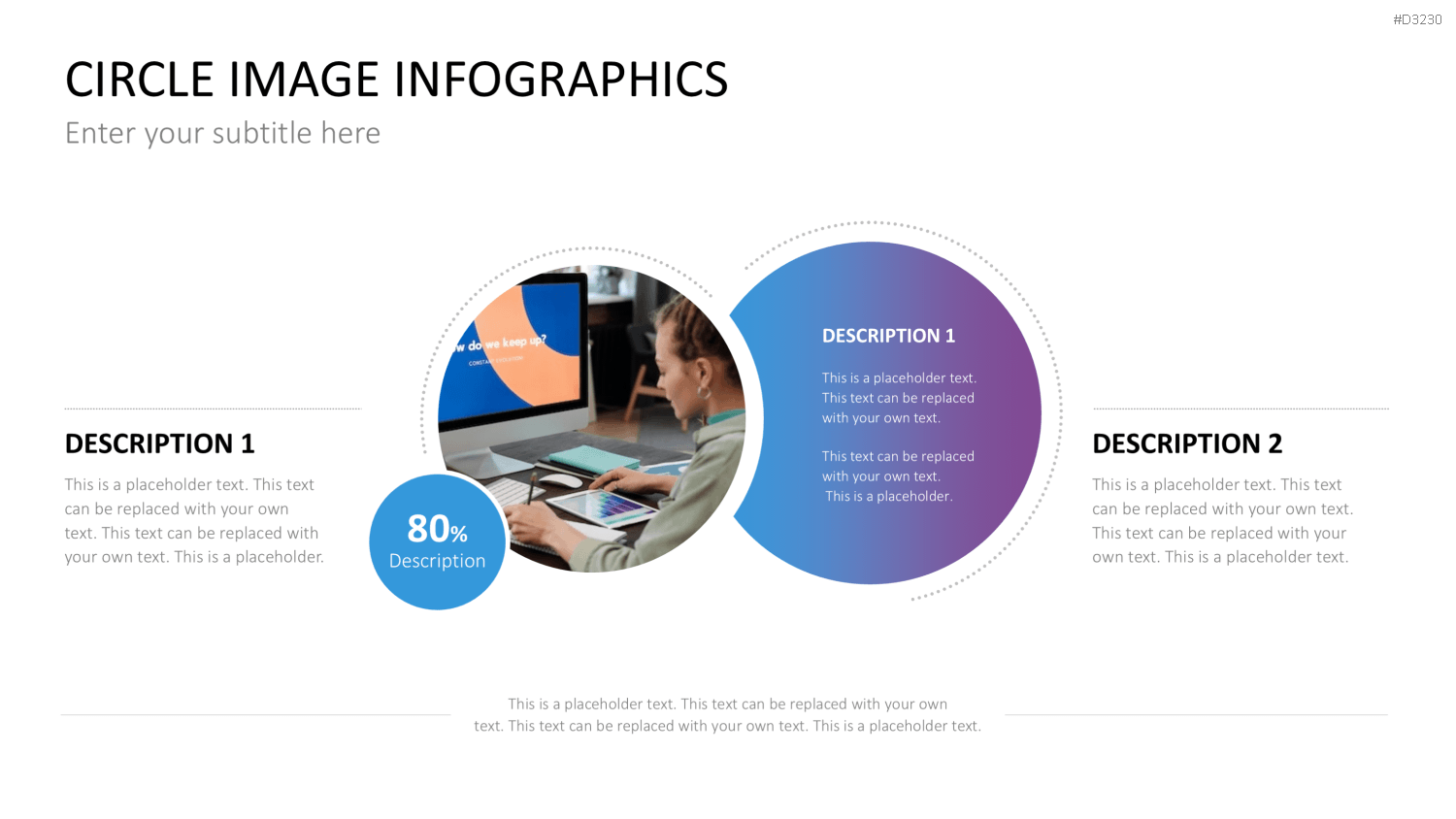 Circle Image Infographics PowerPoint-Vorlage