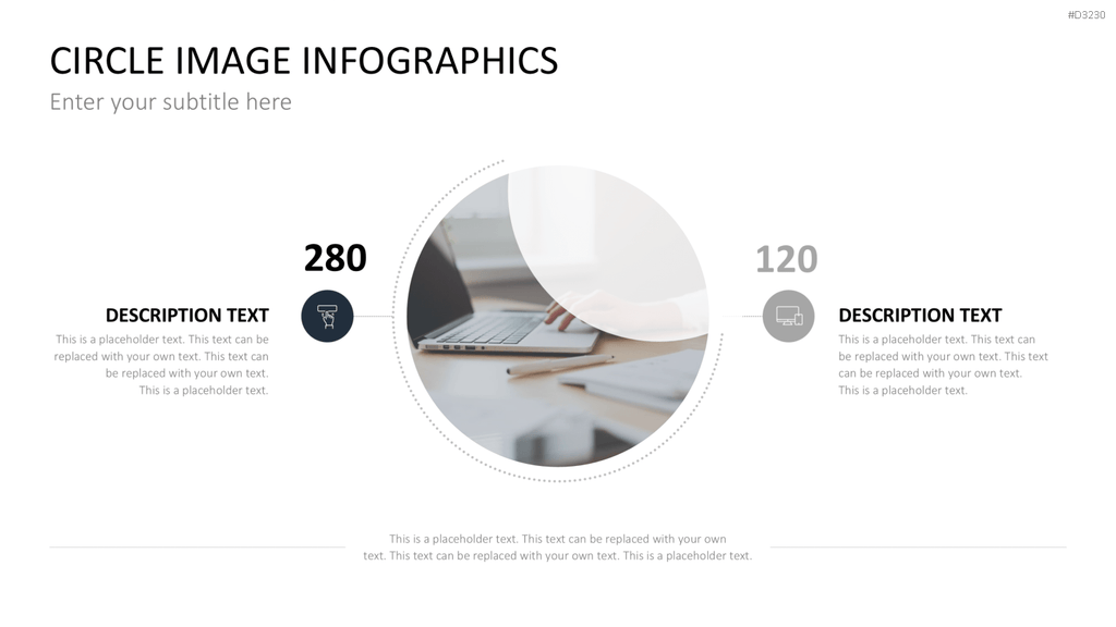 Circle Image Infographics PowerPoint-Vorlage