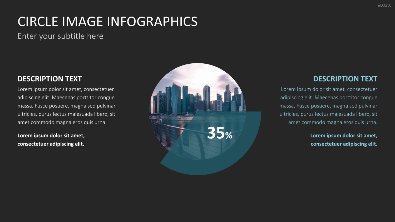 Circle Image Infographics PowerPoint-Vorlage