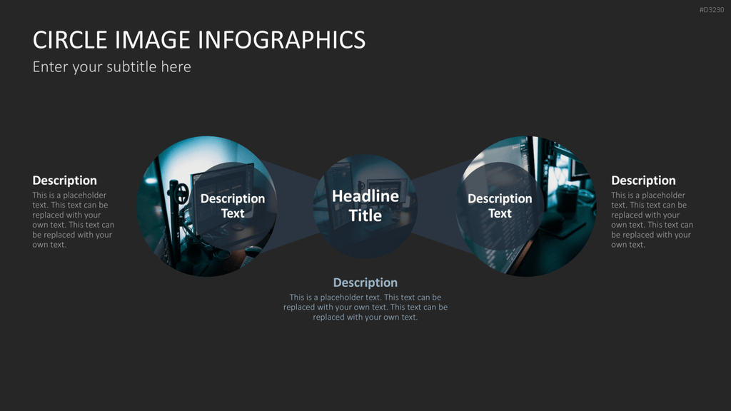 Circle Image Infographics PowerPoint-Vorlage
