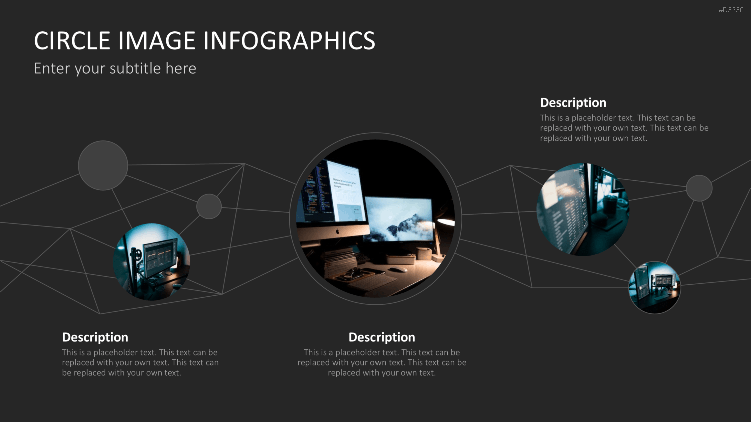 Circle Image Infographics PowerPoint-Vorlage