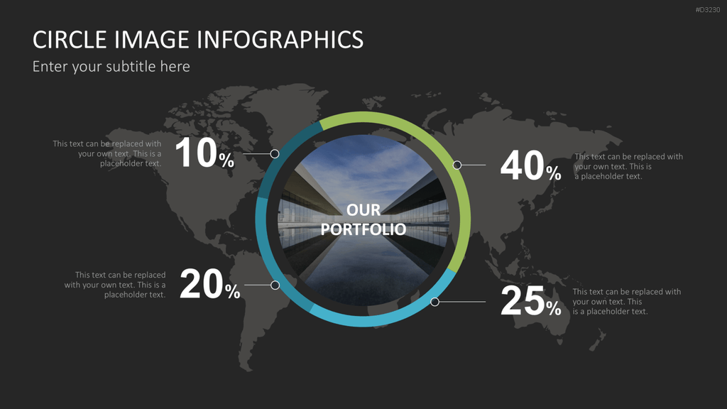 Circle Image Infographics PowerPoint-Vorlage