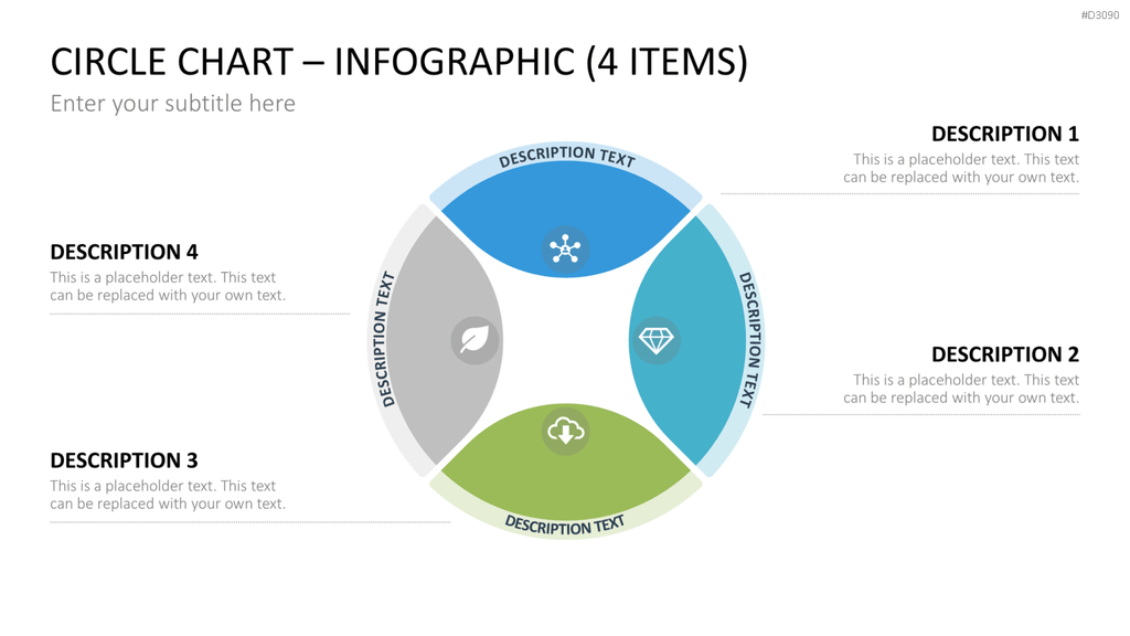Circle Chart Infographic PowerPoint-Vorlage