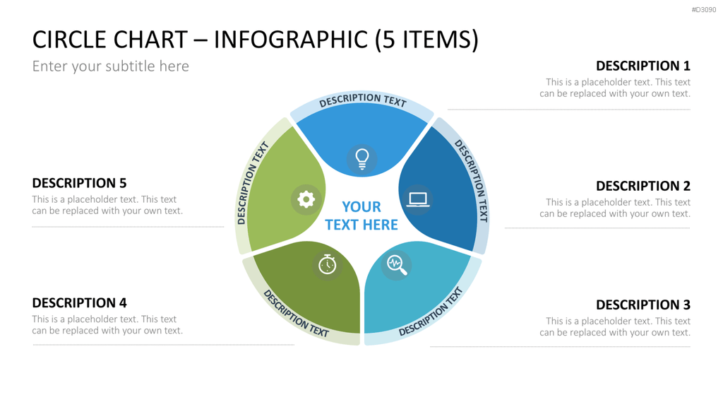 Circle Chart Infographic PowerPoint-Vorlage