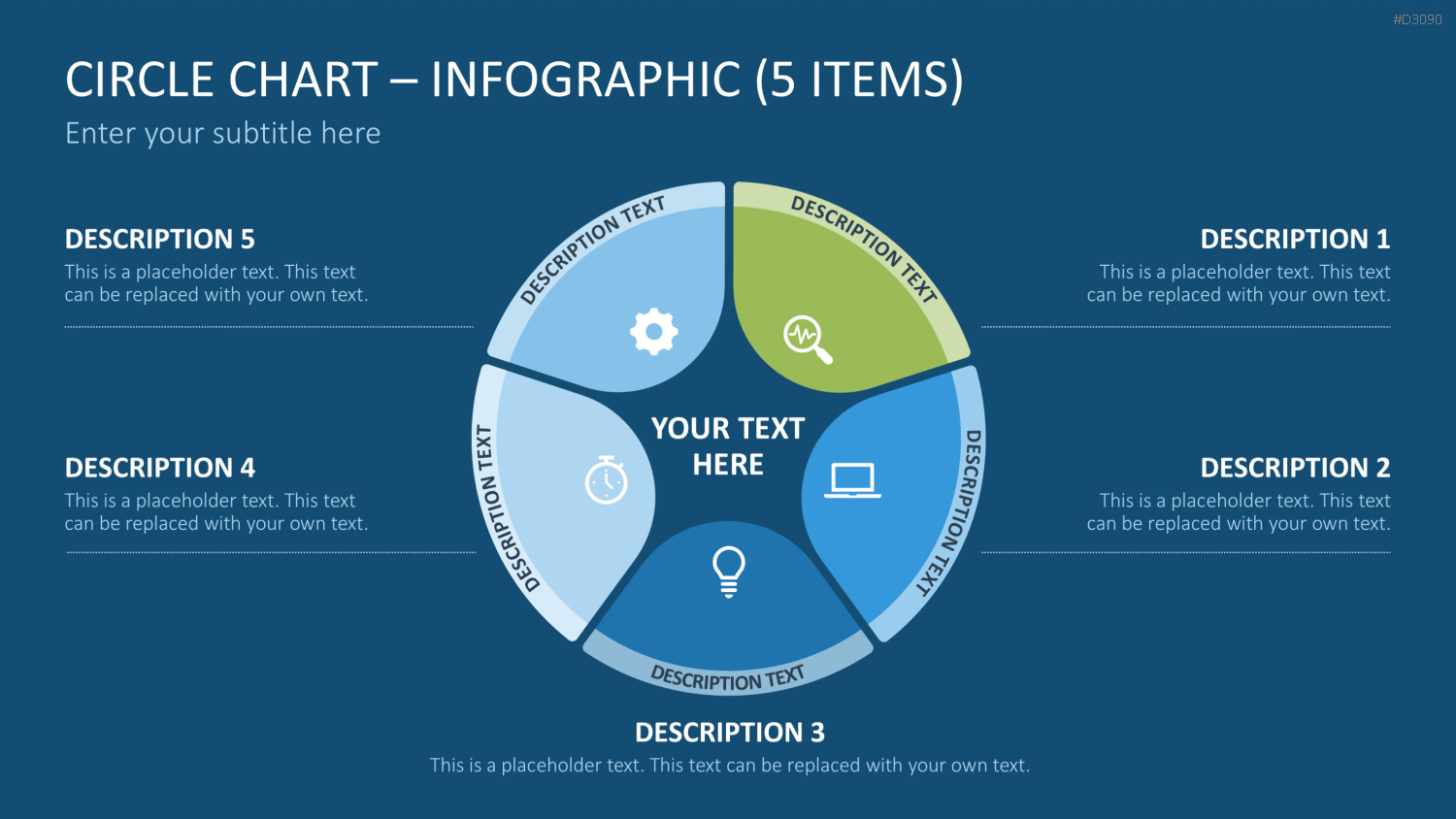Circle Chart Infographic PowerPoint-Vorlage
