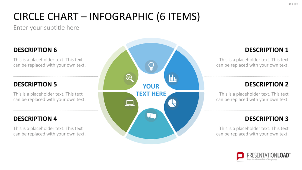 Circle Chart Infographic PowerPoint-Vorlage