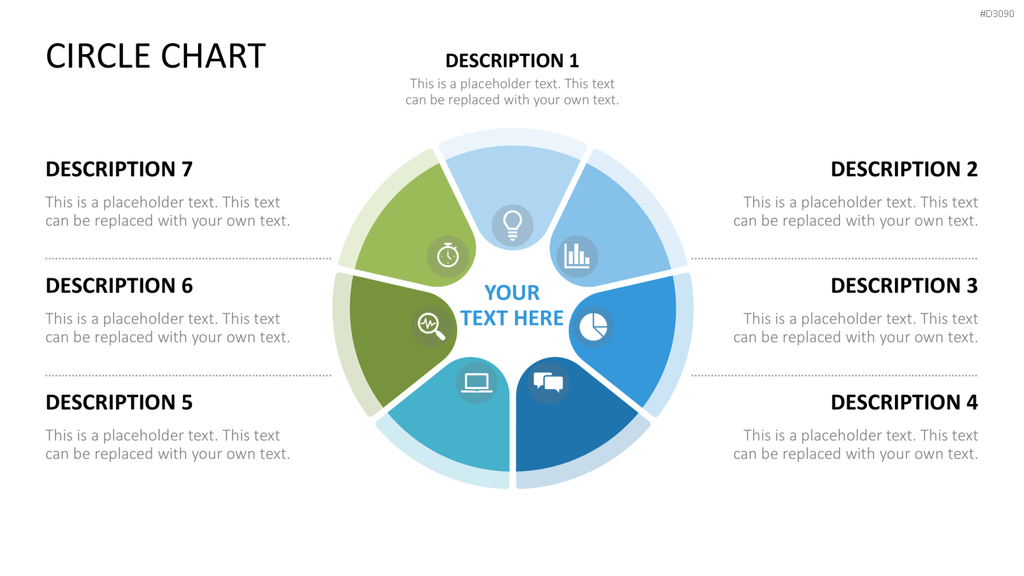 Circle Chart Infographic PowerPoint-Vorlage