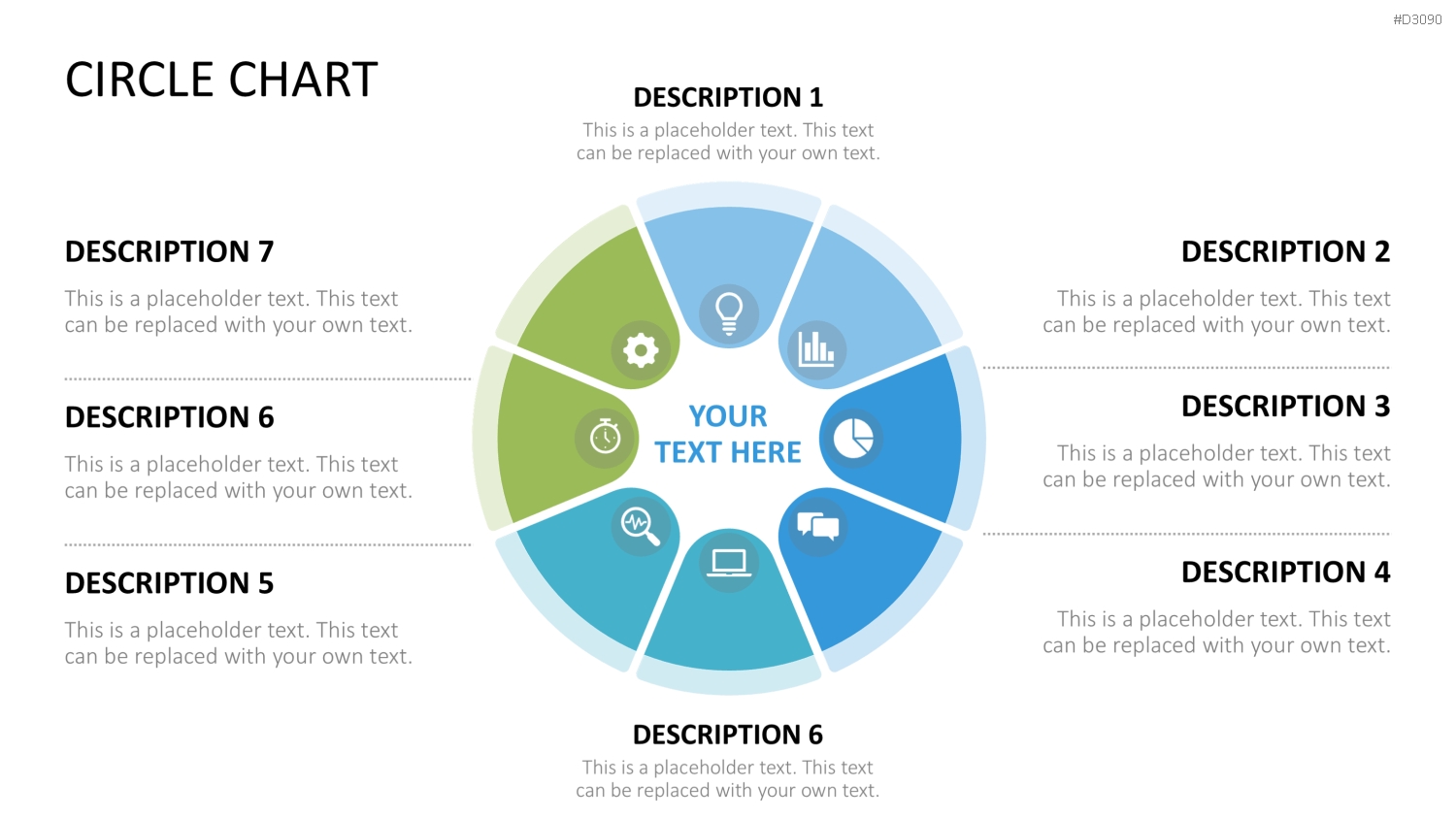 Circle Chart Infographic PowerPoint-Vorlage
