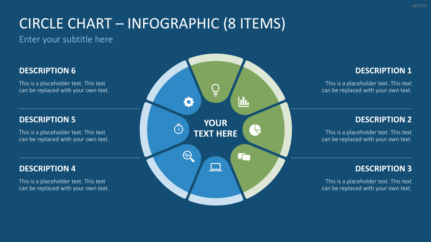 Circle Chart Infographic PowerPoint-Vorlage