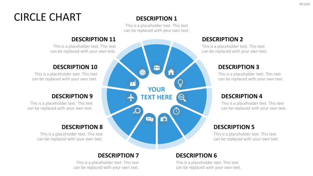 Circle Chart Infographic PowerPoint-Vorlage