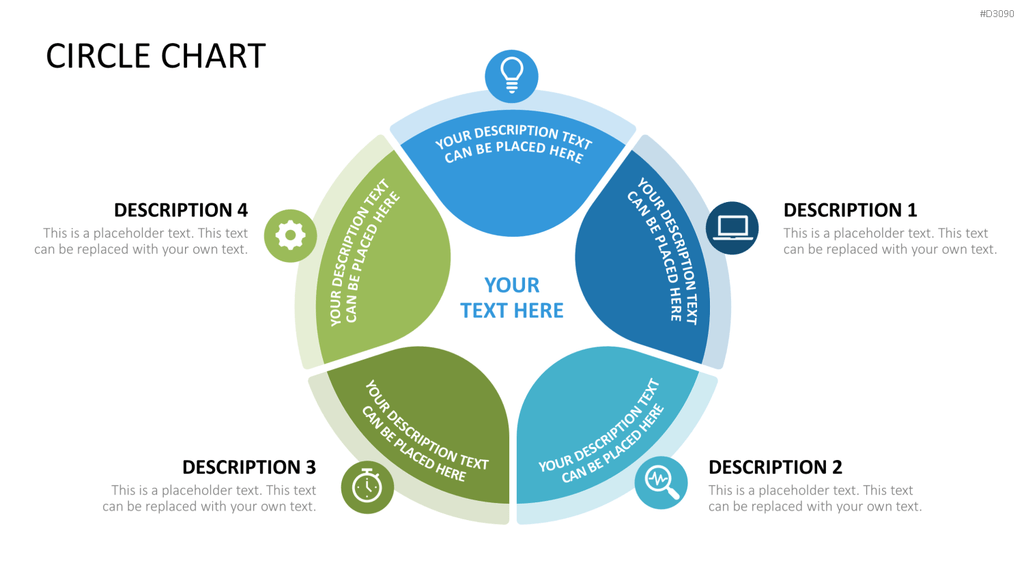 Circle Chart Infographic PowerPoint-Vorlage