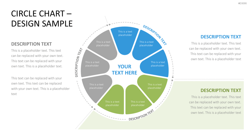 Circle Chart Infographic PowerPoint-Vorlage