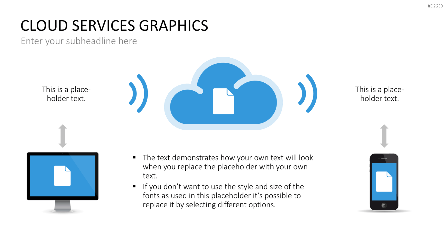 Cloud Dienste Grafiken PowerPoint-Vorlage