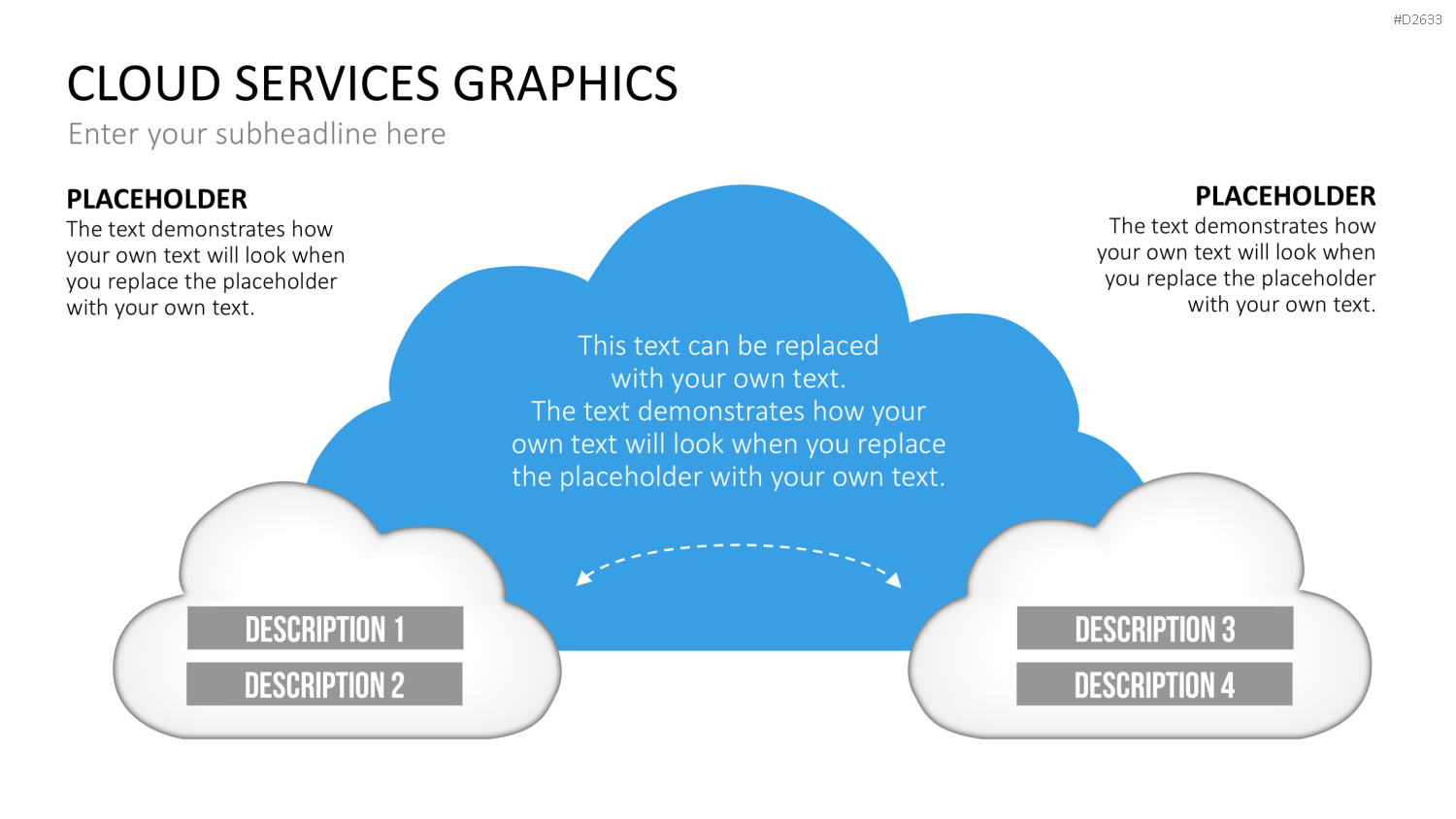 Cloud Dienste Grafiken PowerPoint-Vorlage