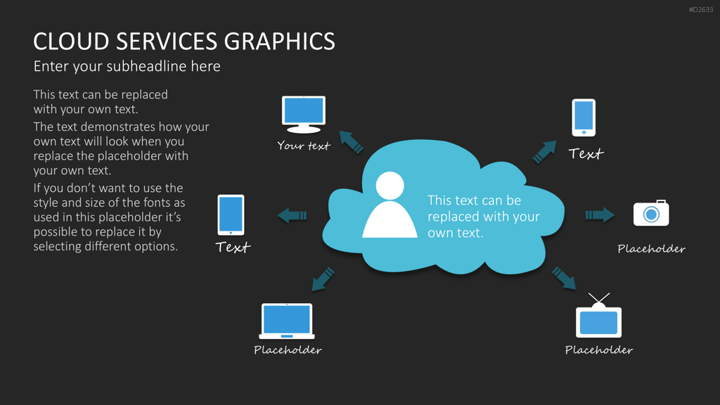 Cloud Dienste Grafiken PowerPoint-Vorlage