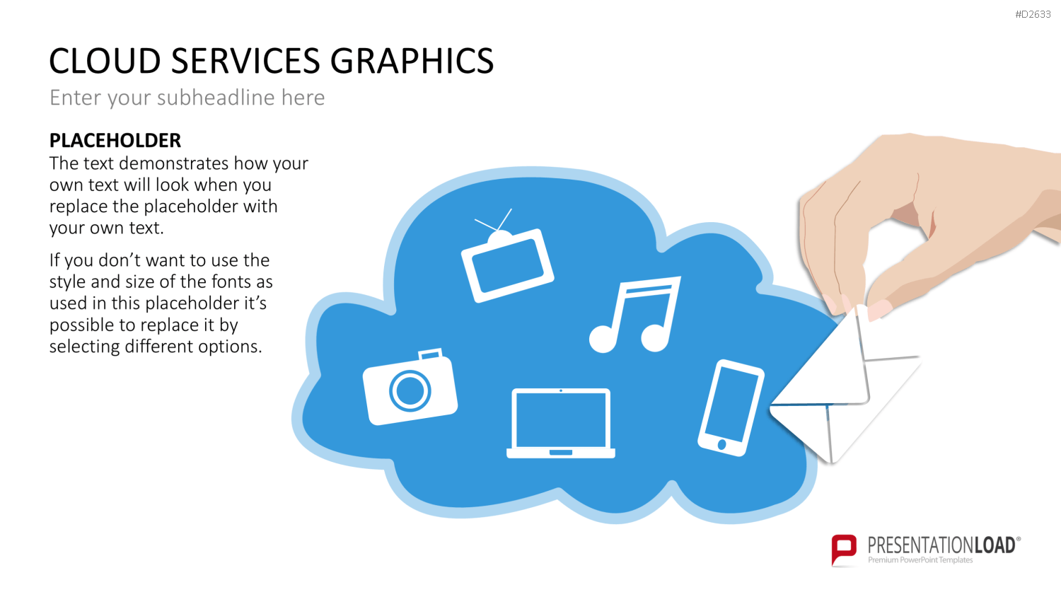 Cloud Dienste Grafiken PowerPoint-Vorlage