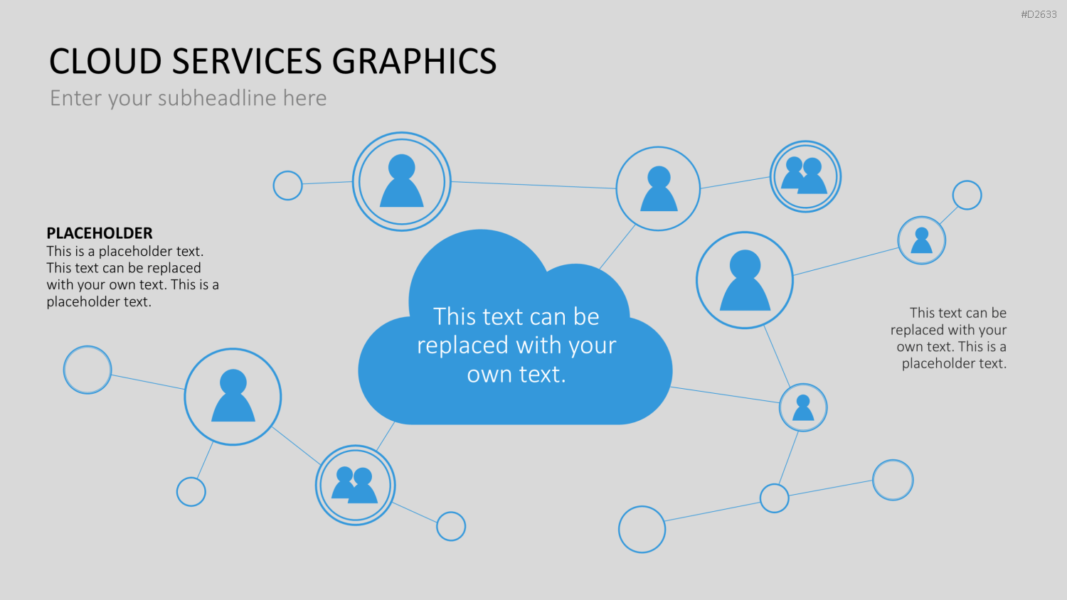Cloud Dienste Grafiken PowerPoint-Vorlage