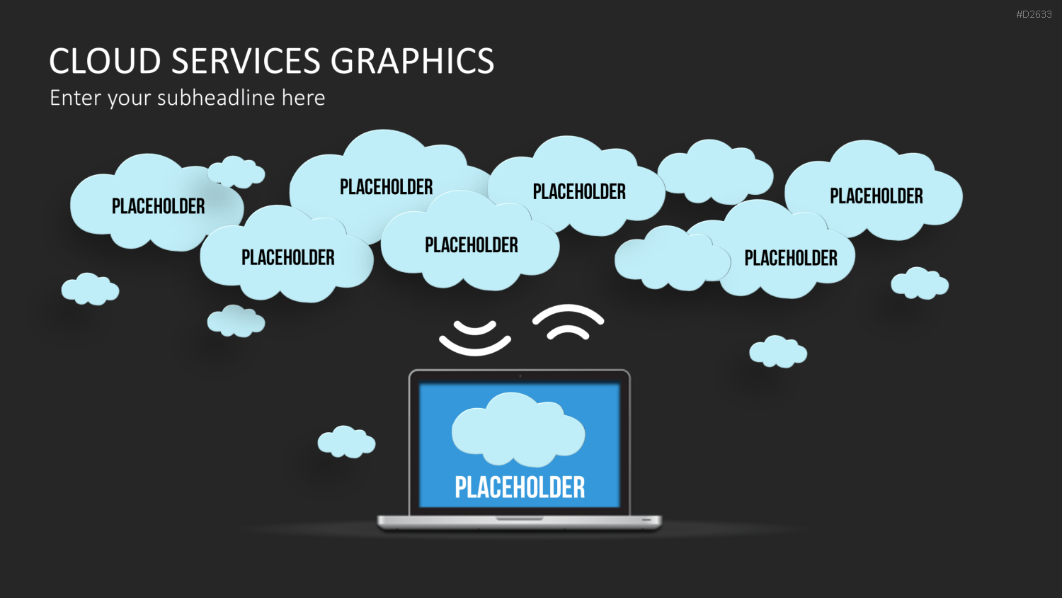 Cloud Dienste Grafiken PowerPoint-Vorlage