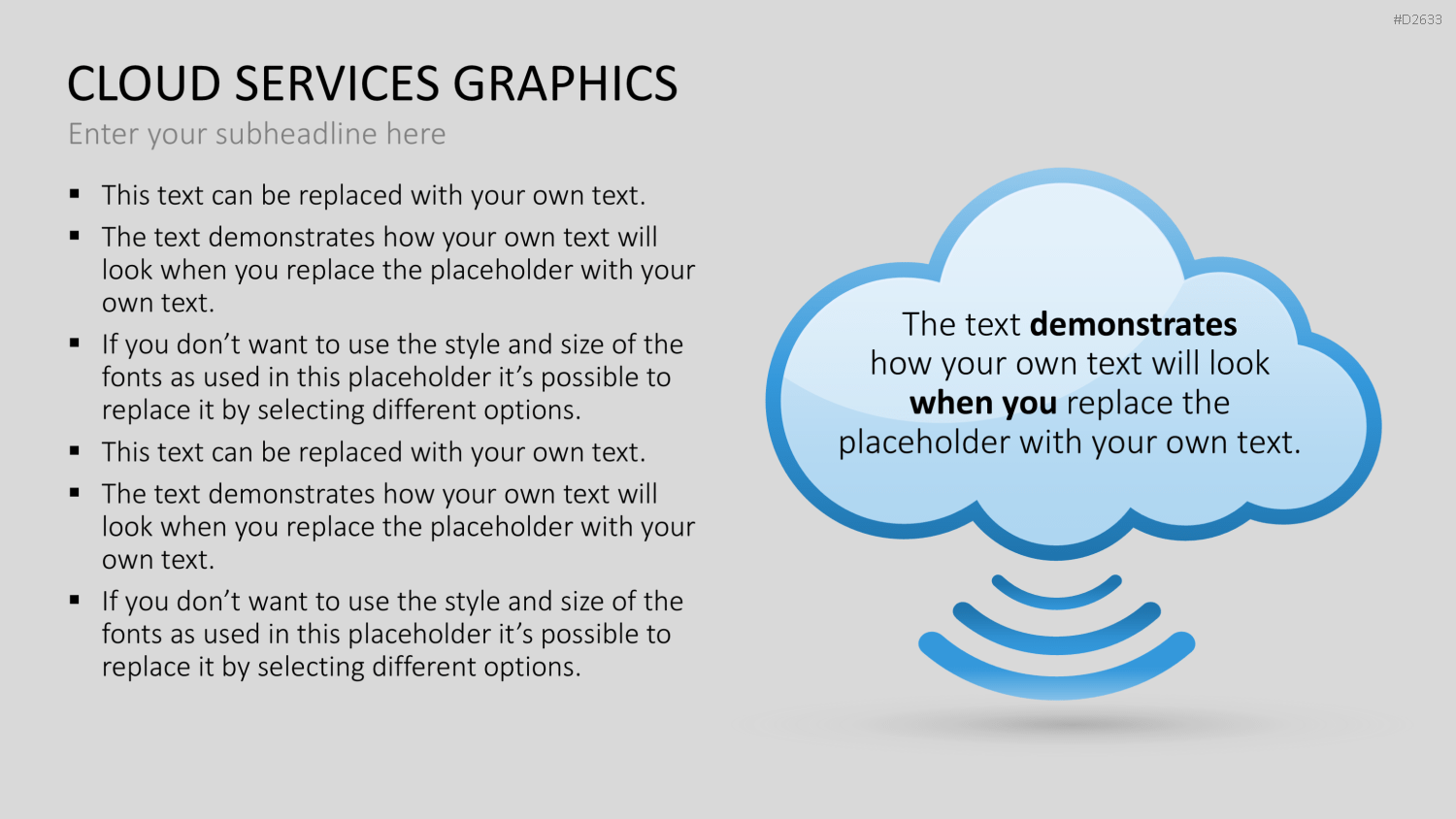 Cloud Dienste Grafiken PowerPoint-Vorlage