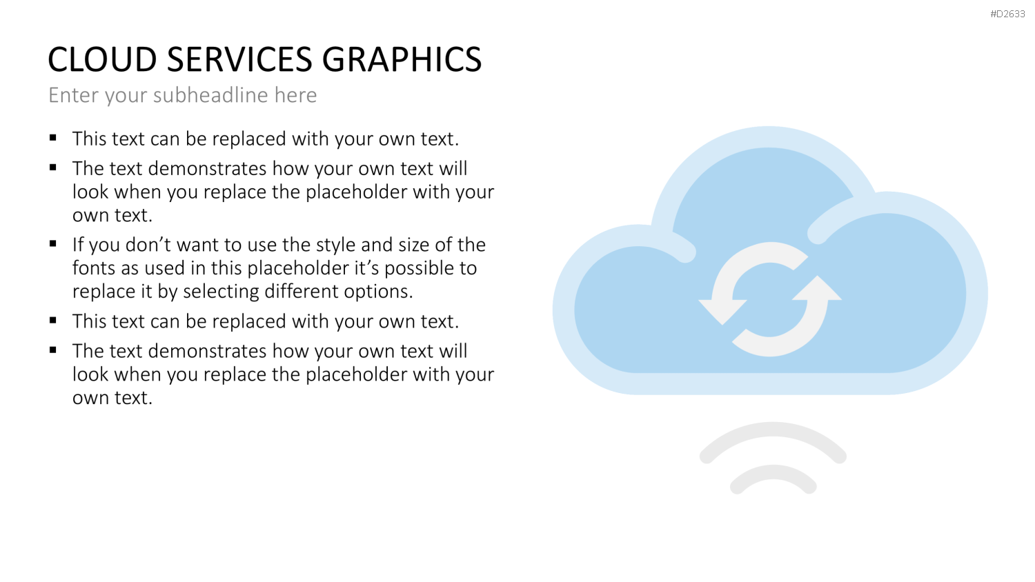 Cloud Dienste Grafiken PowerPoint-Vorlage