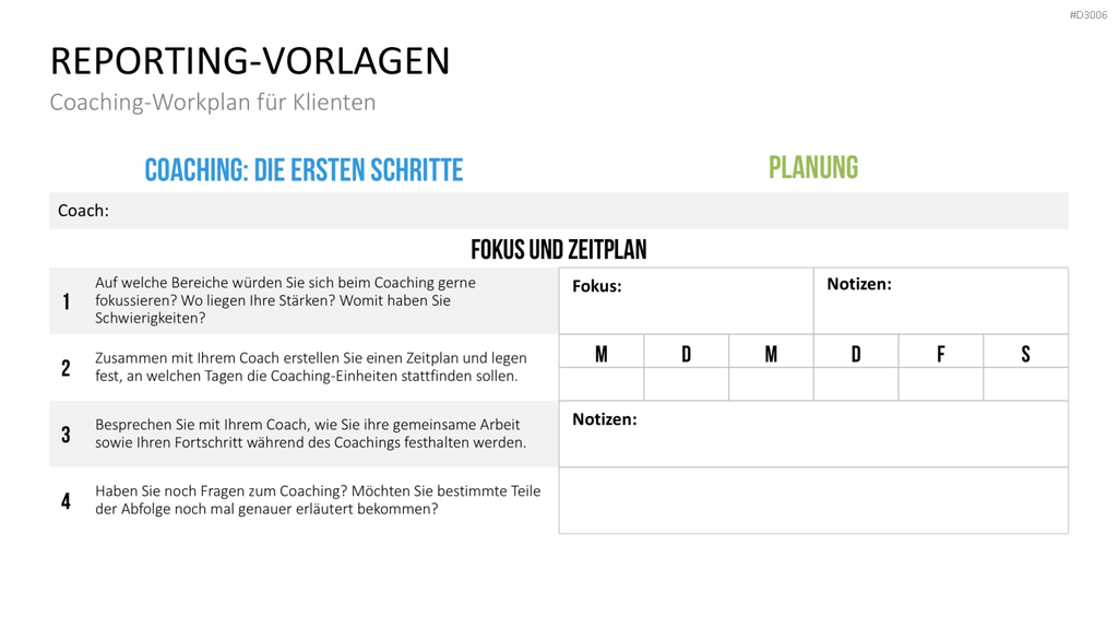 Coaching Process Toolbox PowerPoint-Vorlage