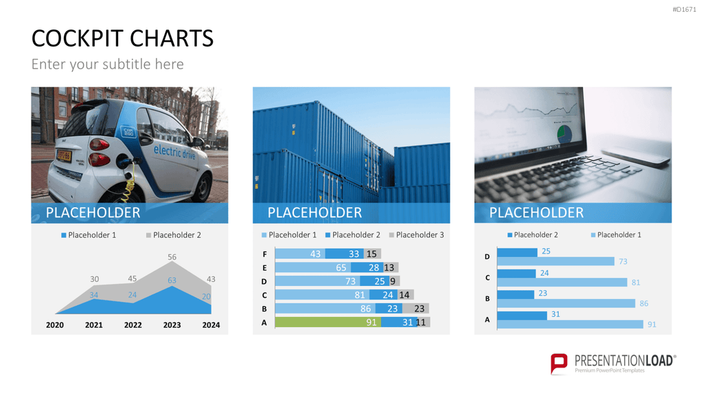Cockpit-Charts PowerPoint-Vorlage