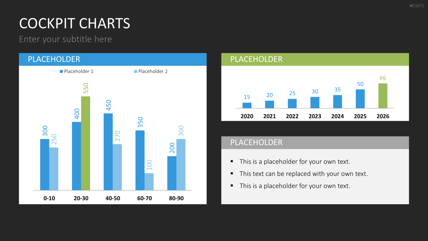 Cockpit-Charts PowerPoint-Vorlage