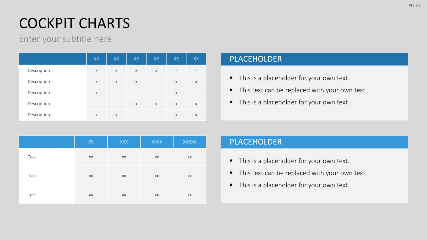 Cockpit-Charts PowerPoint-Vorlage