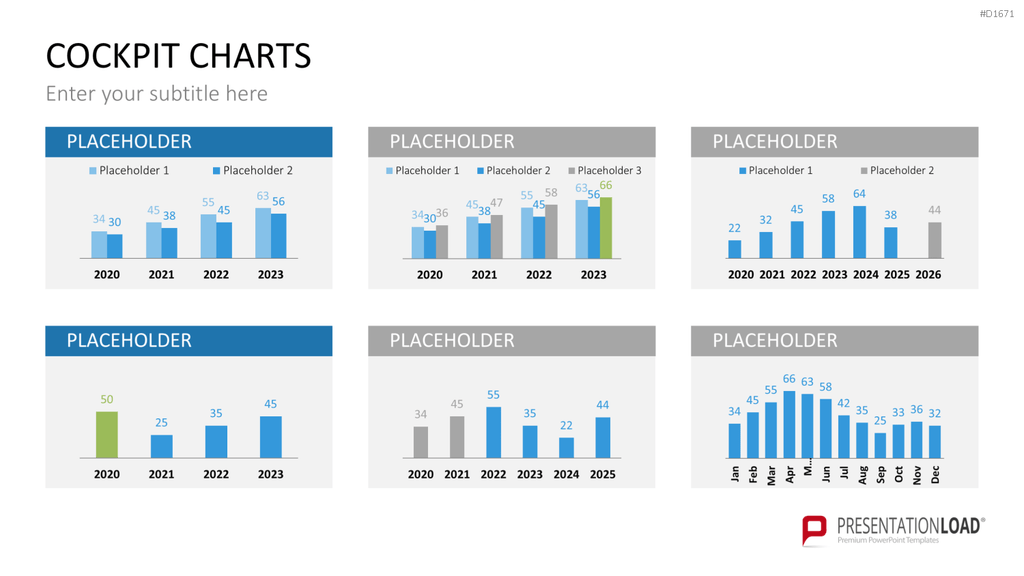 Cockpit-Charts PowerPoint-Vorlage