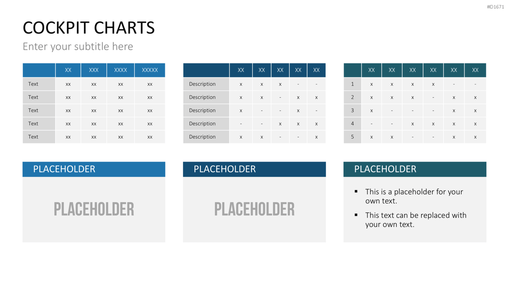 Cockpit-Charts PowerPoint-Vorlage
