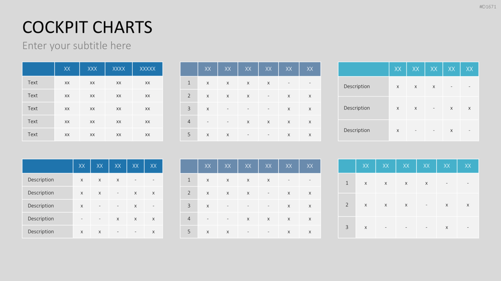 Cockpit-Charts PowerPoint-Vorlage