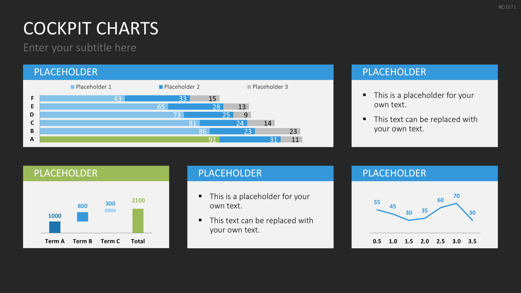 Cockpit-Charts PowerPoint-Vorlage