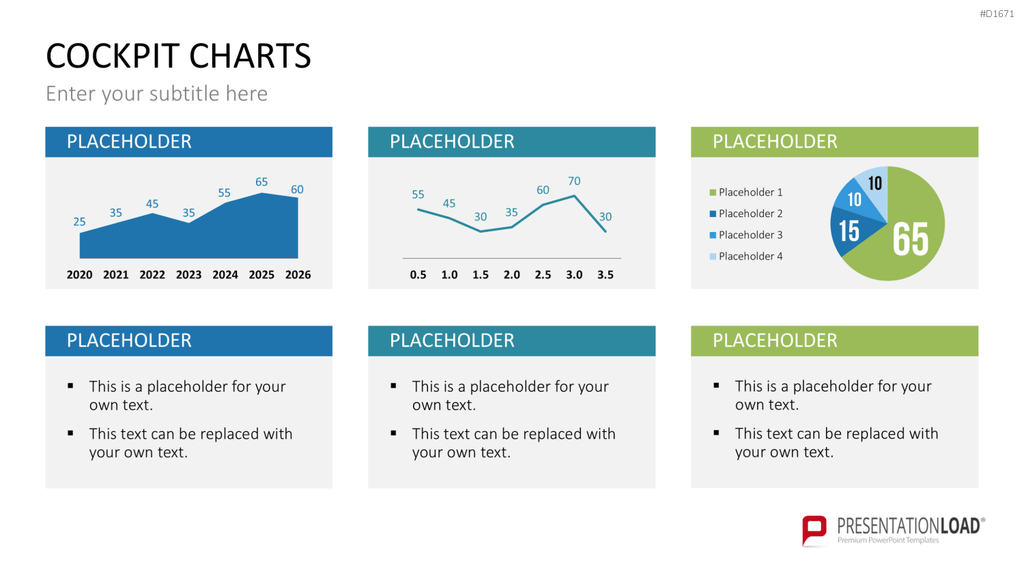Cockpit-Charts PowerPoint-Vorlage