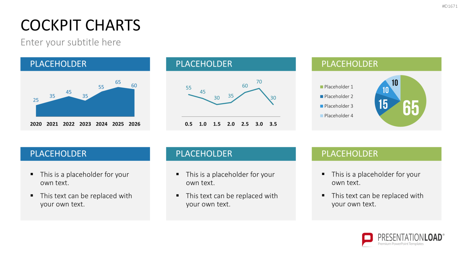 Cockpit-Charts PowerPoint-Vorlage
