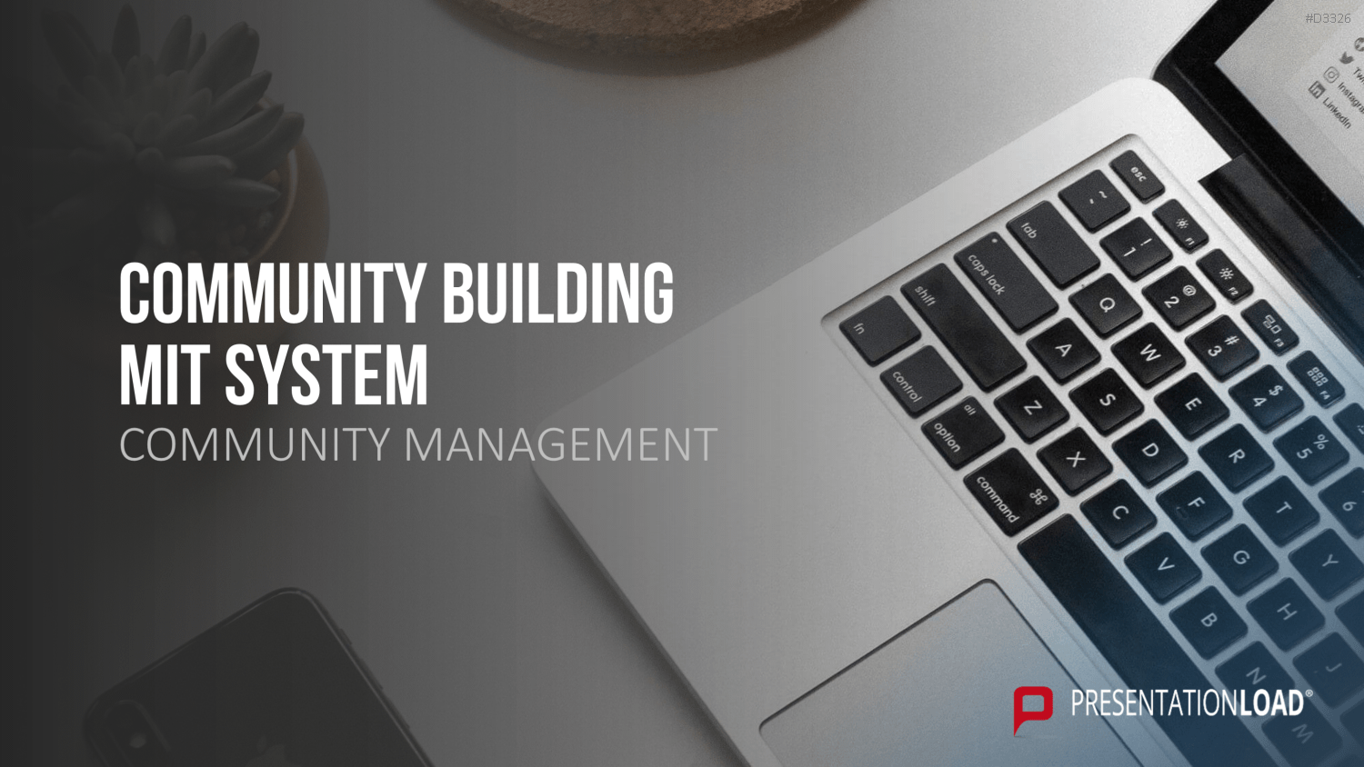 Community Management PowerPoint-Vorlage
