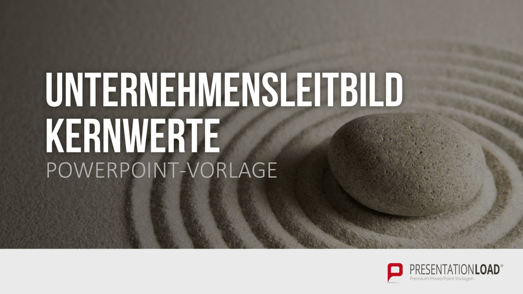 Unternehmensleitbild / Kernwerte PowerPoint-Vorlage