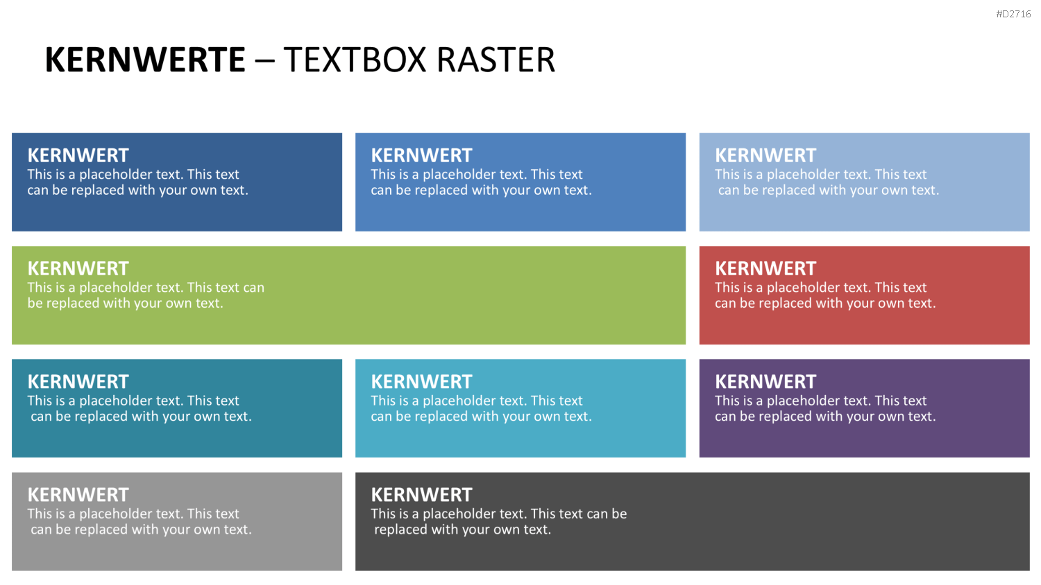 Unternehmensleitbild / Kernwerte PowerPoint-Vorlage