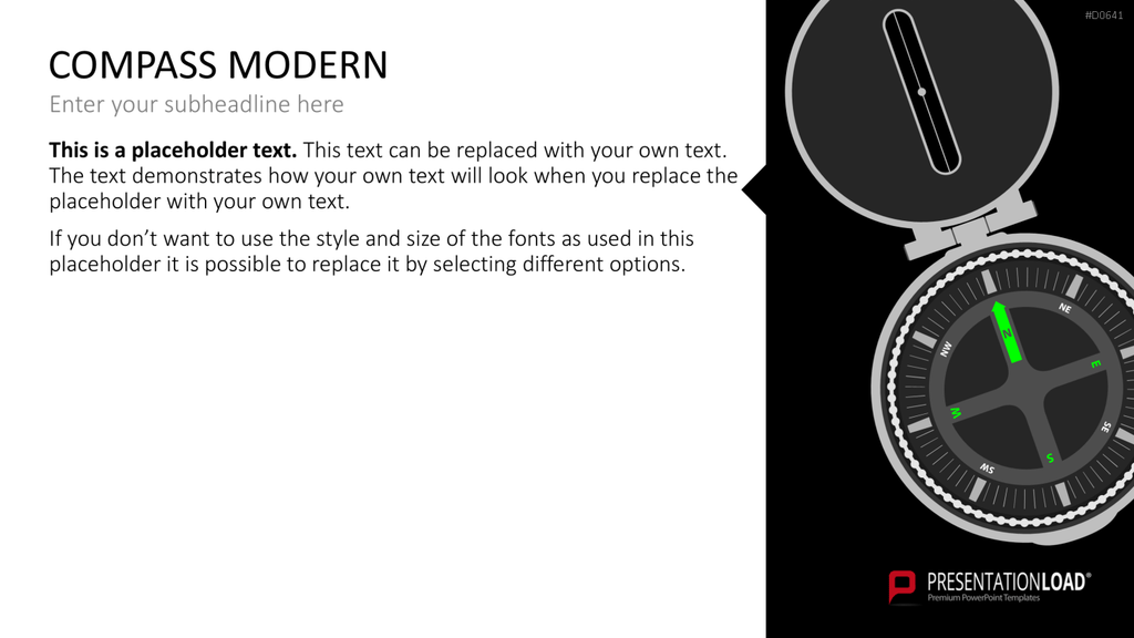 Kompass PowerPoint-Vorlage