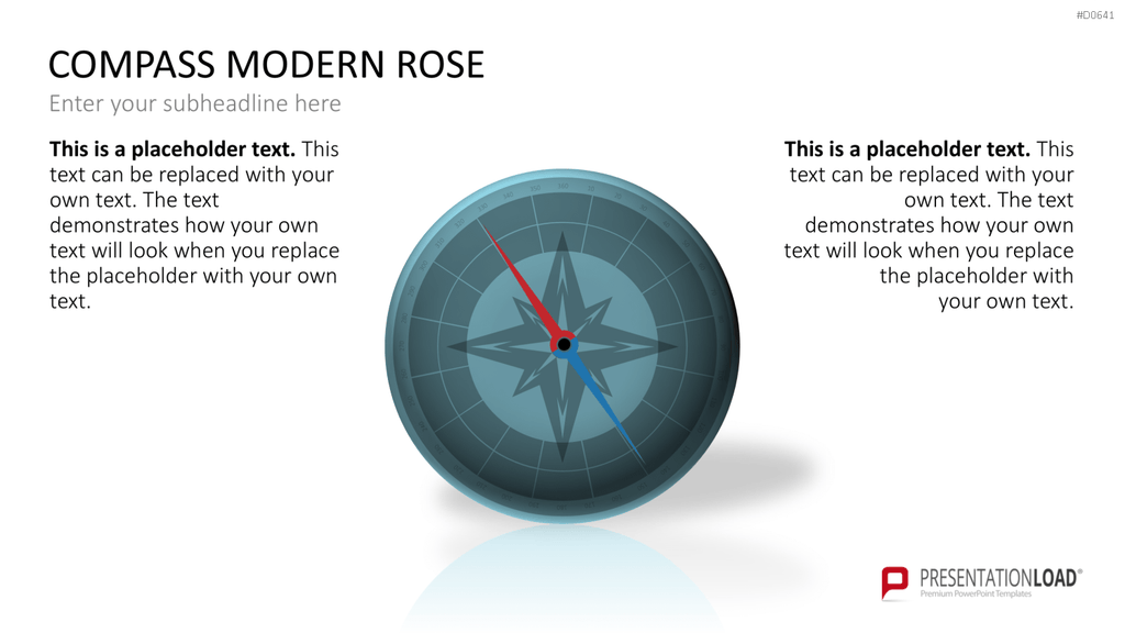 Kompass PowerPoint-Vorlage