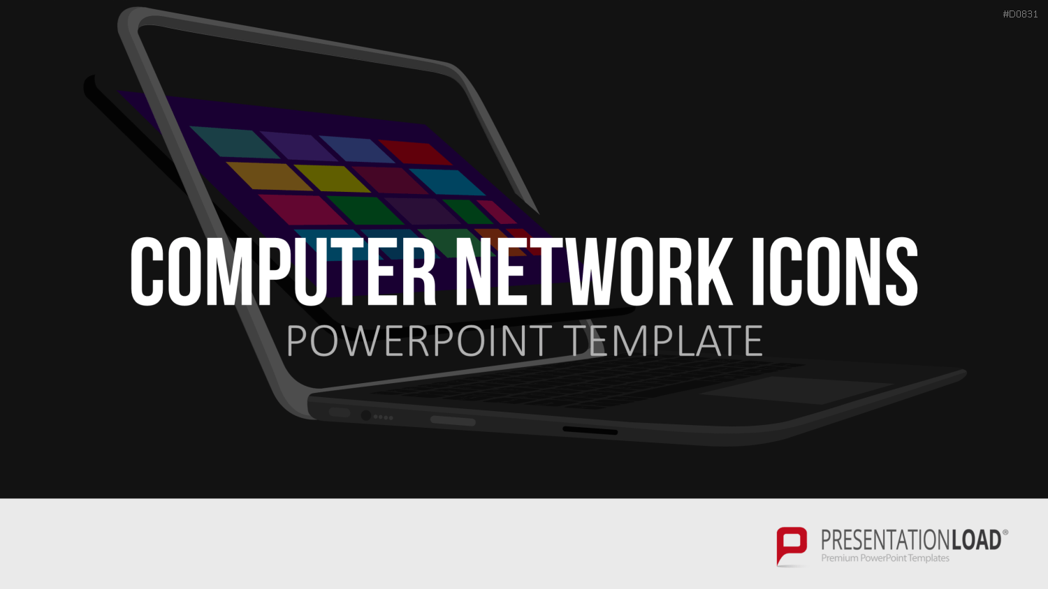 Computer Netzwerk Icons PowerPoint-Vorlage