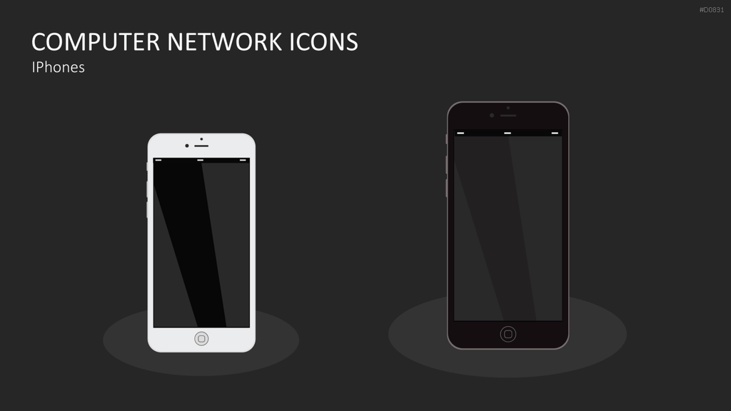 Computer Netzwerk Icons PowerPoint-Vorlage