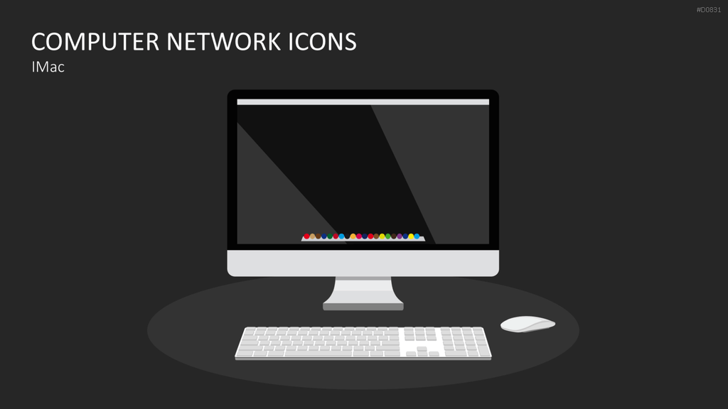 Computer Netzwerk Icons PowerPoint-Vorlage