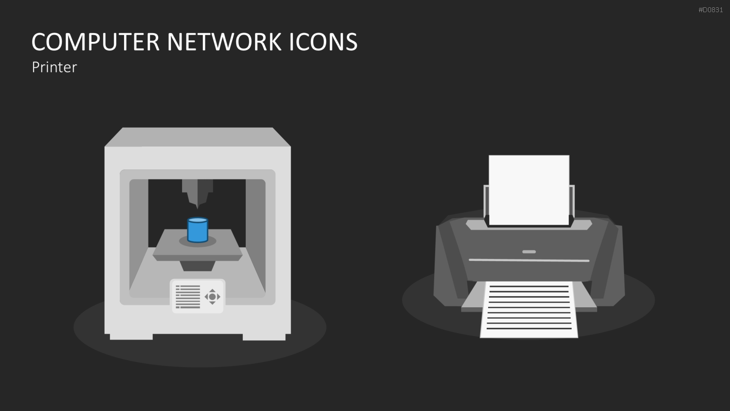 Computer Netzwerk Icons PowerPoint-Vorlage